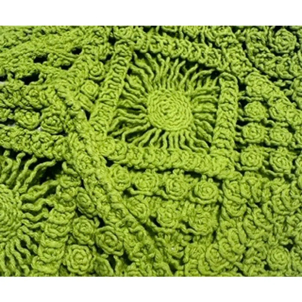 Zara Lime Green Crochet Crop Top